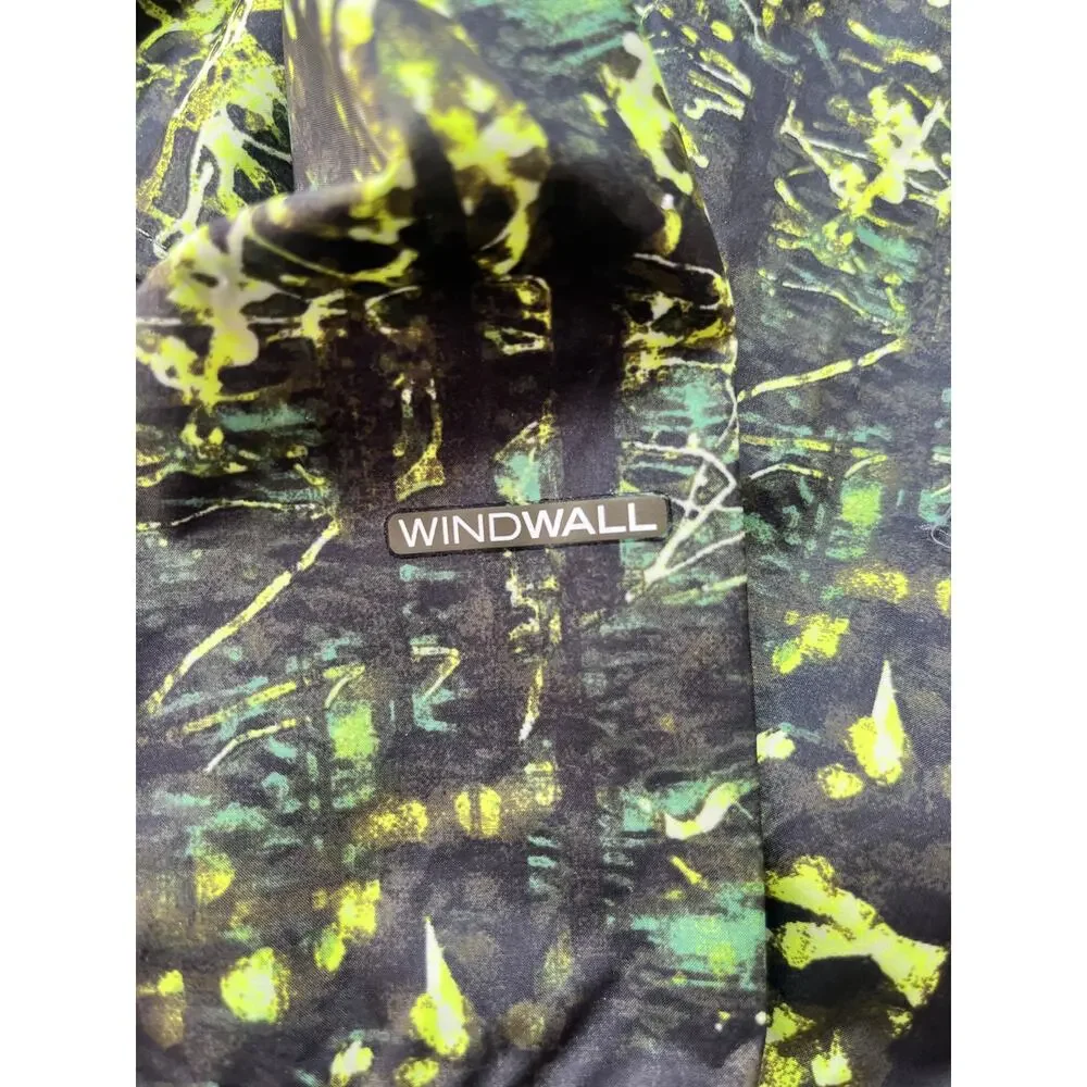 The North Face Boys Never Stop Wind Hoodie Green Forest Print XL‎ 14/16 New